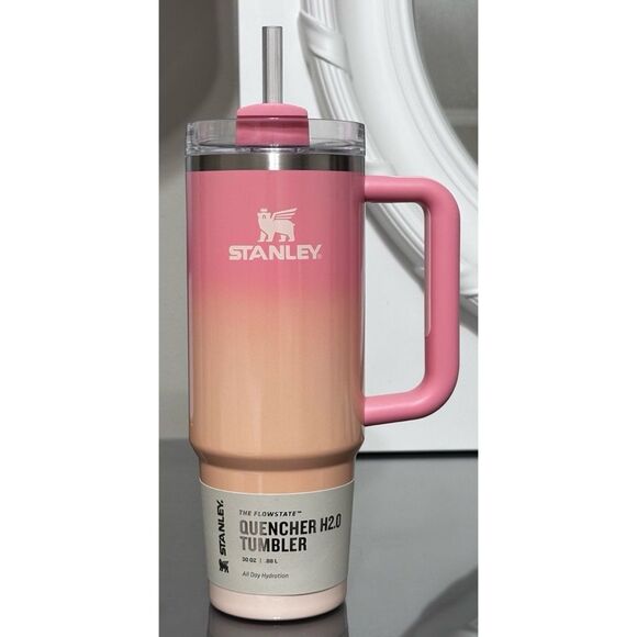 Stanley Quencher H2.0 FlowState Tumbler 30oz, PINK MESA SUNSET - Picture 2 of 5